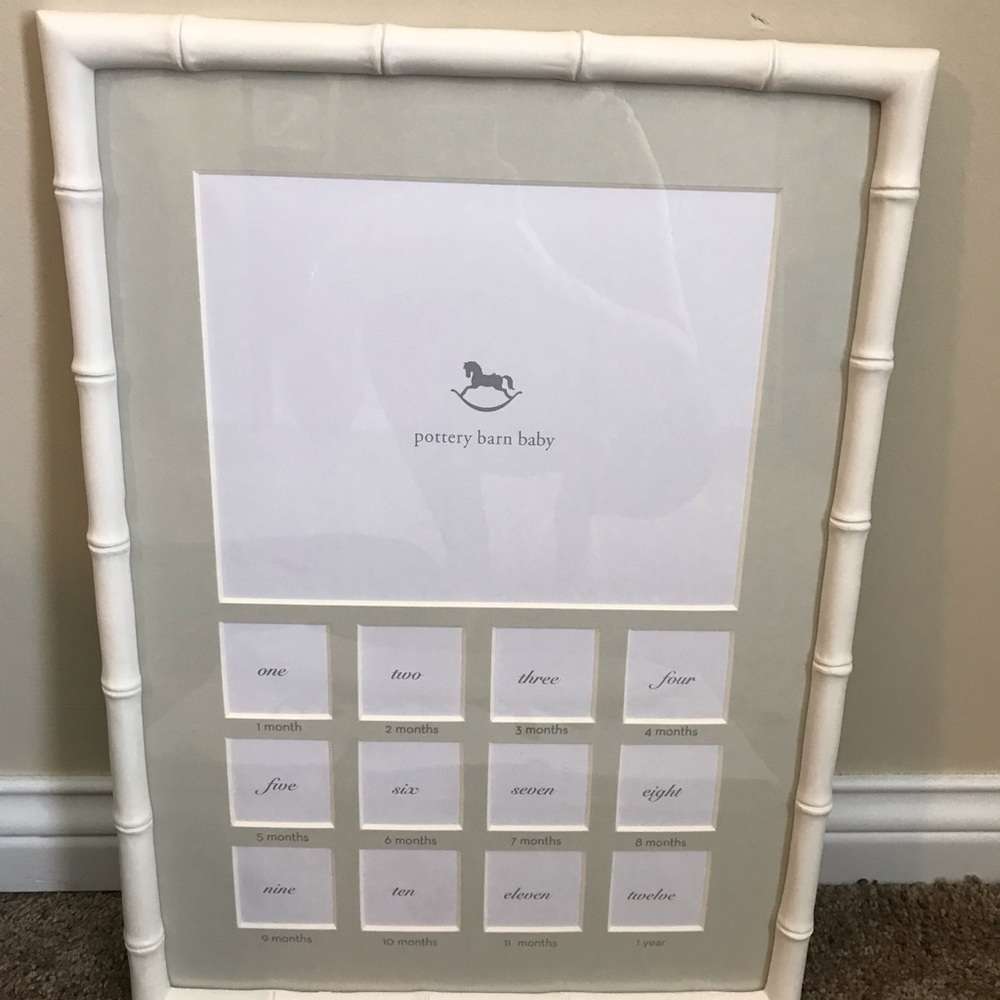 Pottery Barn baby picture frame